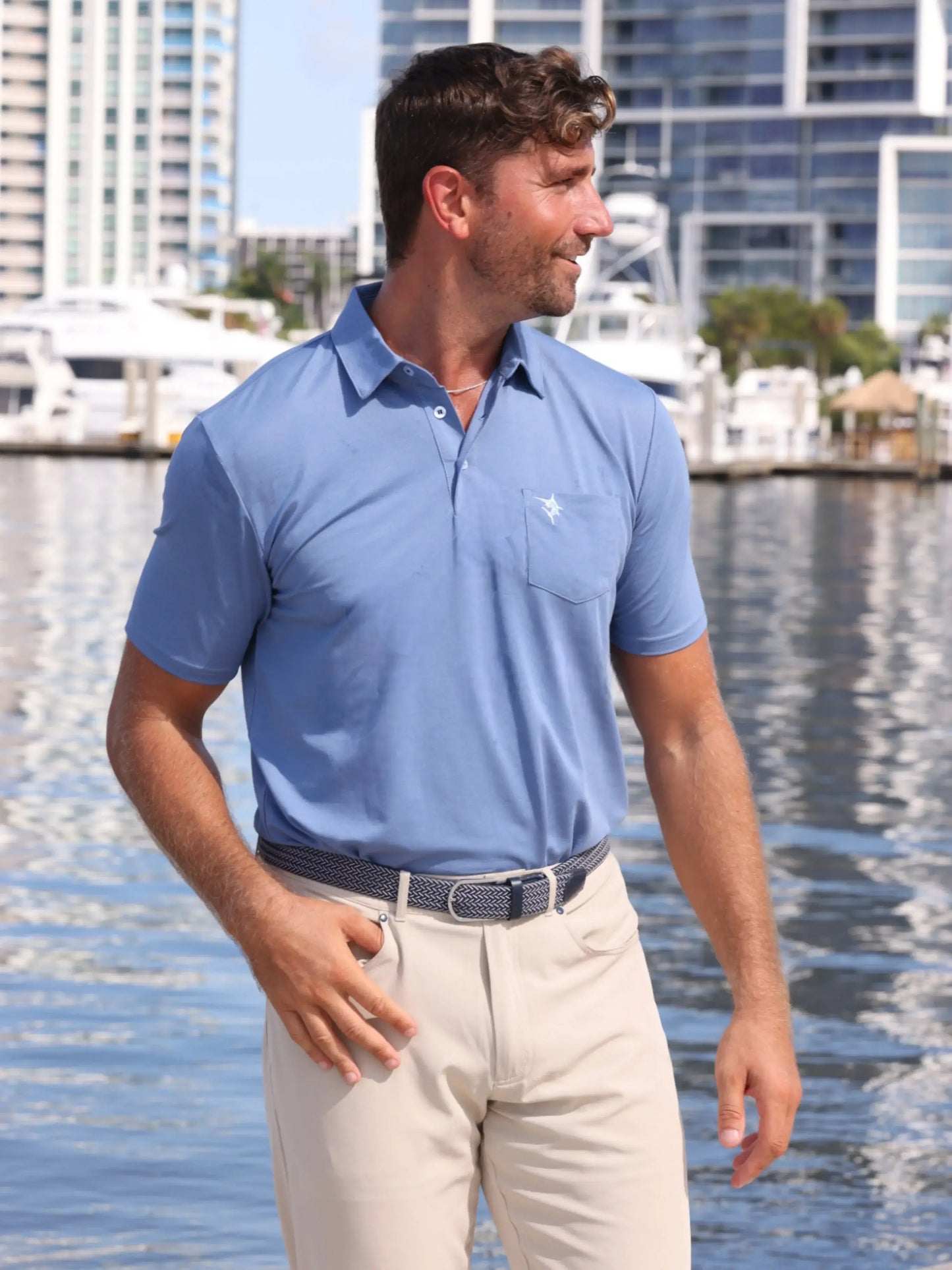 Charleston Polo - White Water Life - Flyclothing LLC