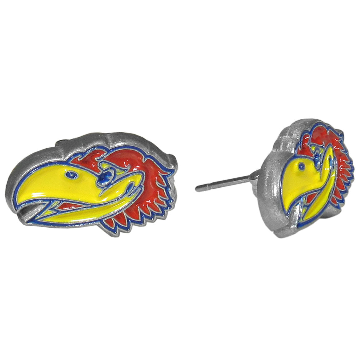 Kansas Jayhawks Stud Earrings