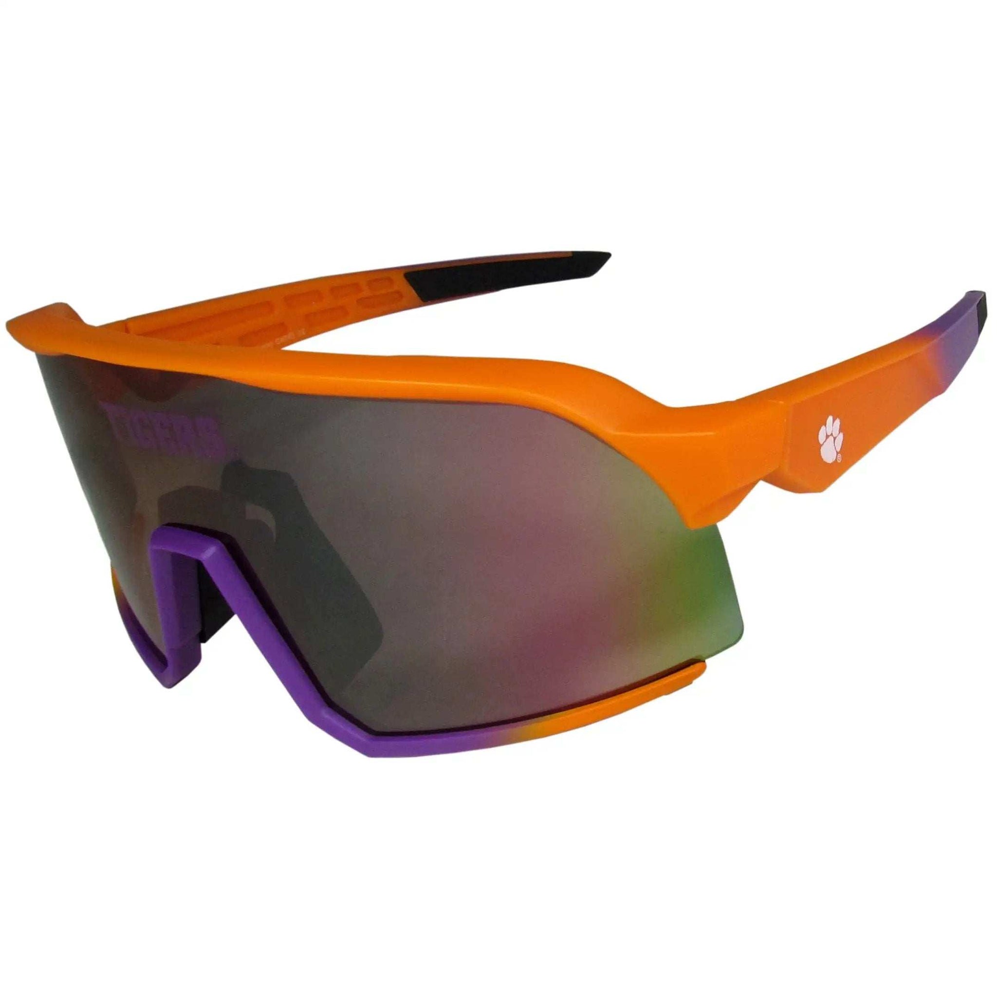 Clemson Tigers Navigator Shield Sunglasses - Clemson Tigers - Flyclothing LLC