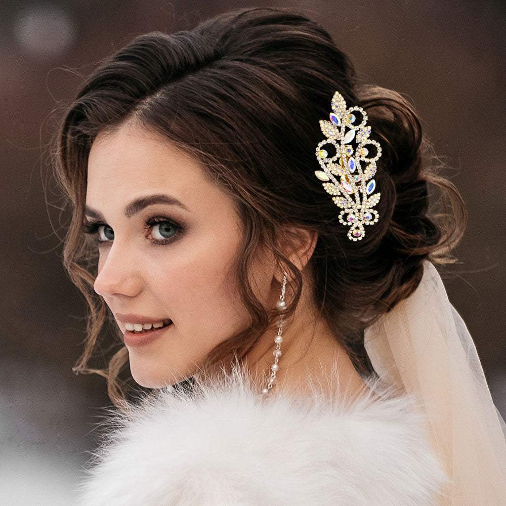 Marquise Round Stone Hari Comb - Madeline Love - Flyclothing LLC