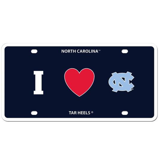 N. Carolina Tar Heels Styrene License Plate - N. Carolina Tar Heels - Flyclothing LLC