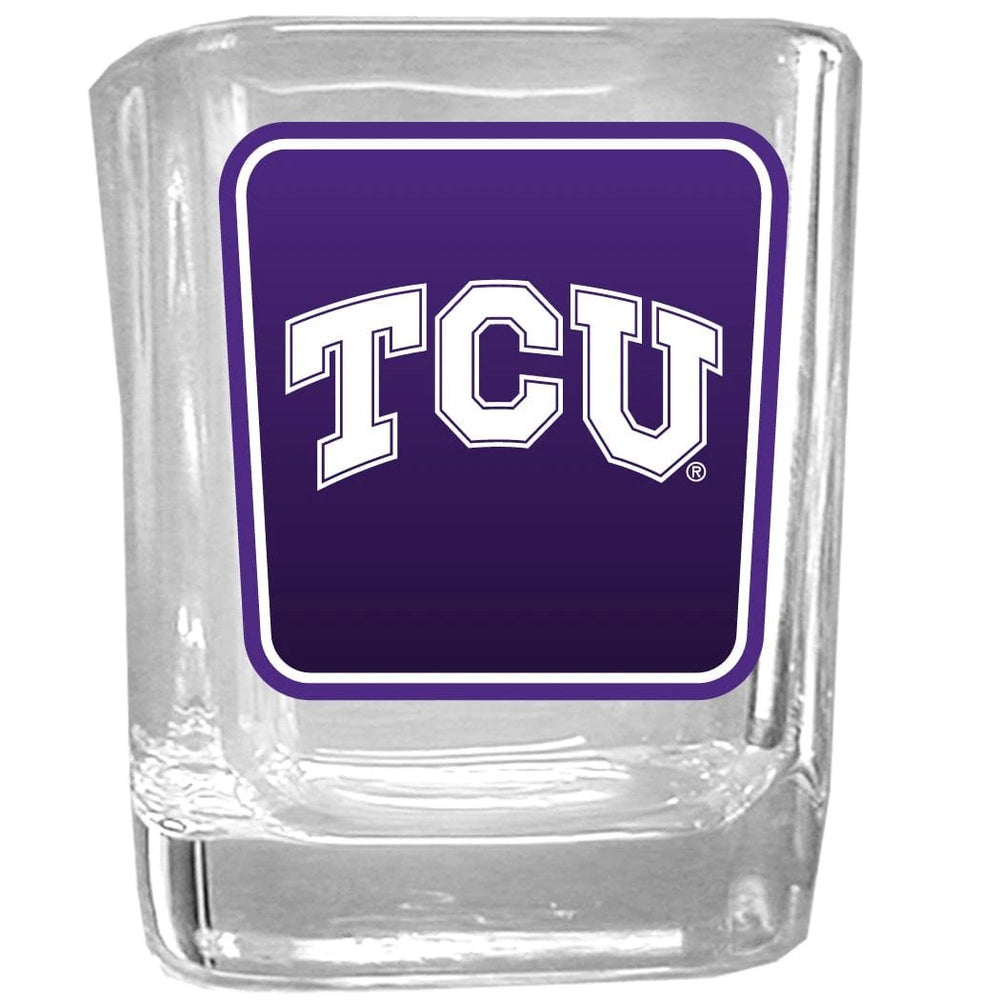 TCU Horned Frogs Square Glass Shot Glass - TCU Horned Frogs
