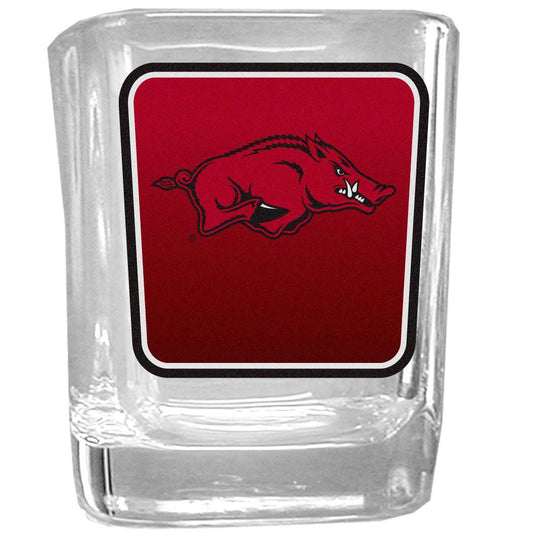Arkansas Razorbacks Square Glass Shot Glass - Arkansas Razorbacks - Flyclothing LLC