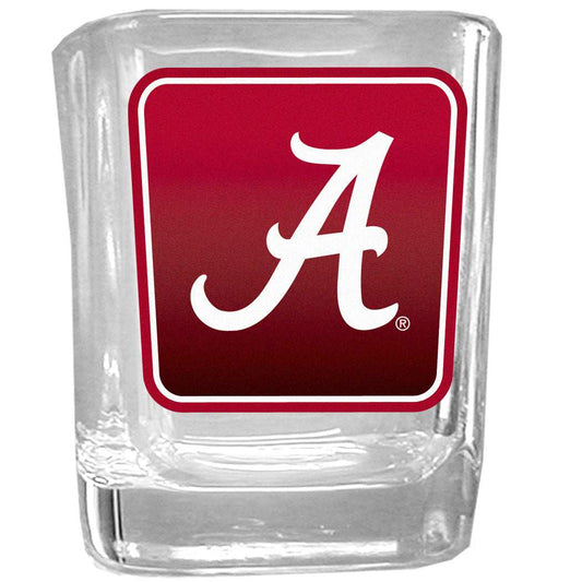 Alabama Crimson Tide Square Glass Shot - Alabama Crimson Tide - Flyclothing LLC