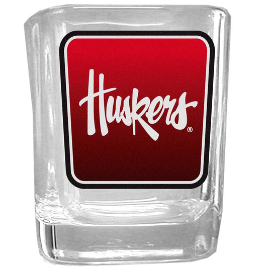 Nebraska Cornhuskers Square Glass Shot Glass - Nebraska Cornhuskers - Flyclothing LLC