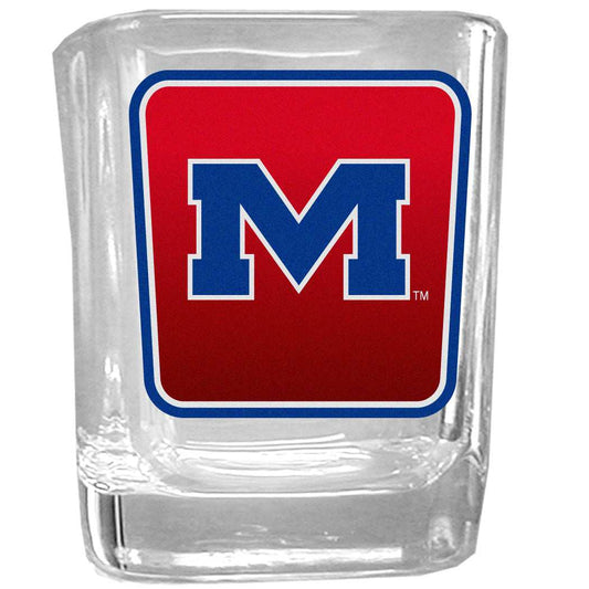 Mississippi Rebels Square Glass Shot Glass - Mississippi Rebels - Flyclothing LLC