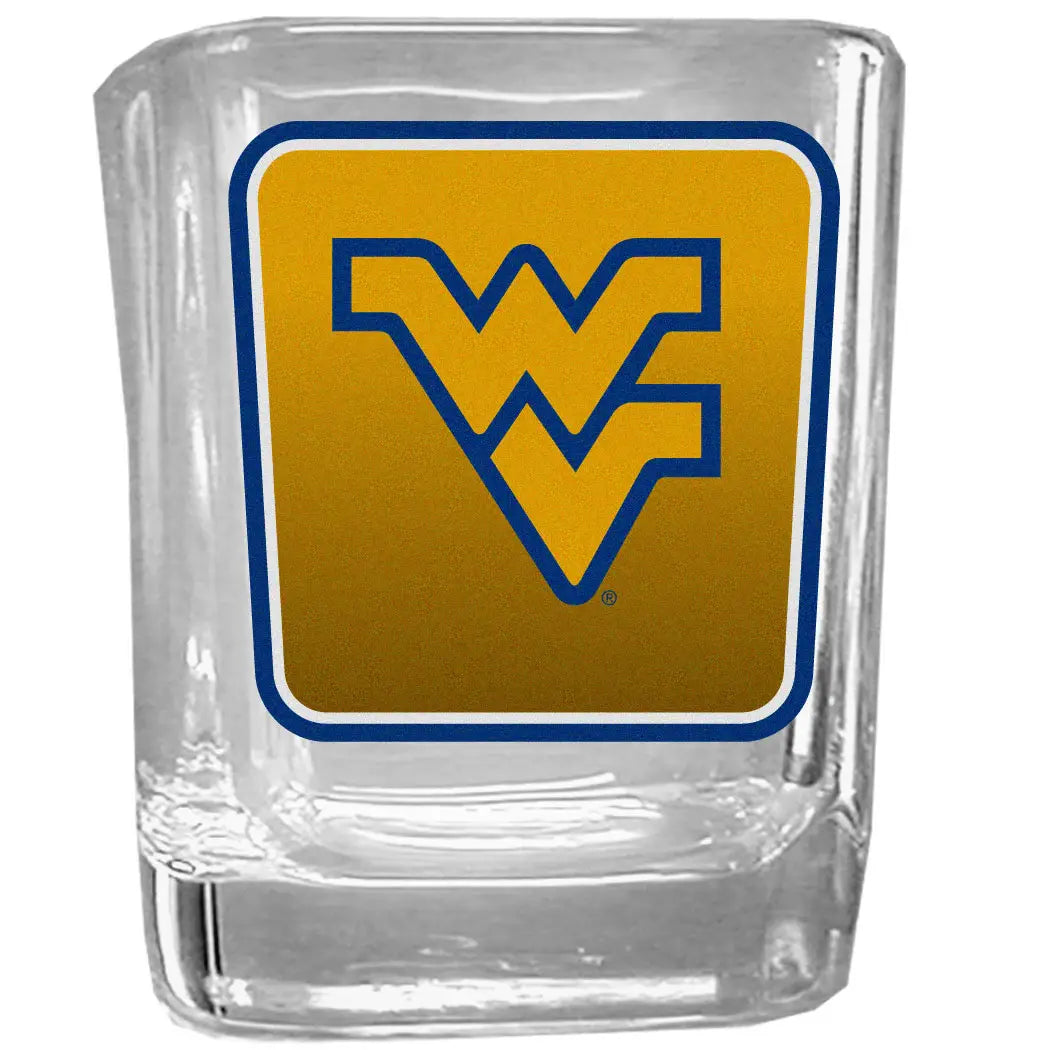 W. Virginia Mountaineers Square Glass Shot Glass - W. Virginia Mountaineers - Flyclothing LLC