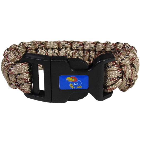Kansas Jayhawks Camo Survivor Bracelet - Kansas Jayhawks - Flyclothing LLC