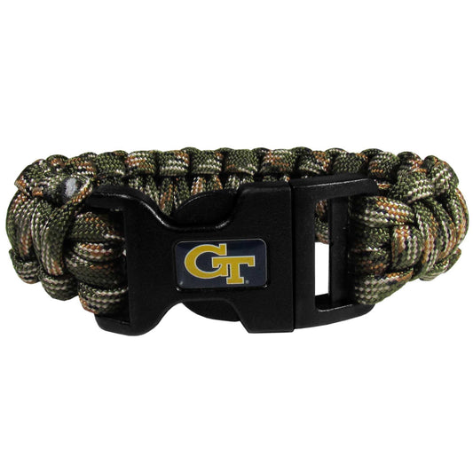 Georgia Tech Yellow Jackets Camo Survivor Bracelet - Georgia Tech Yellow Jackets - Flyclothing LLC