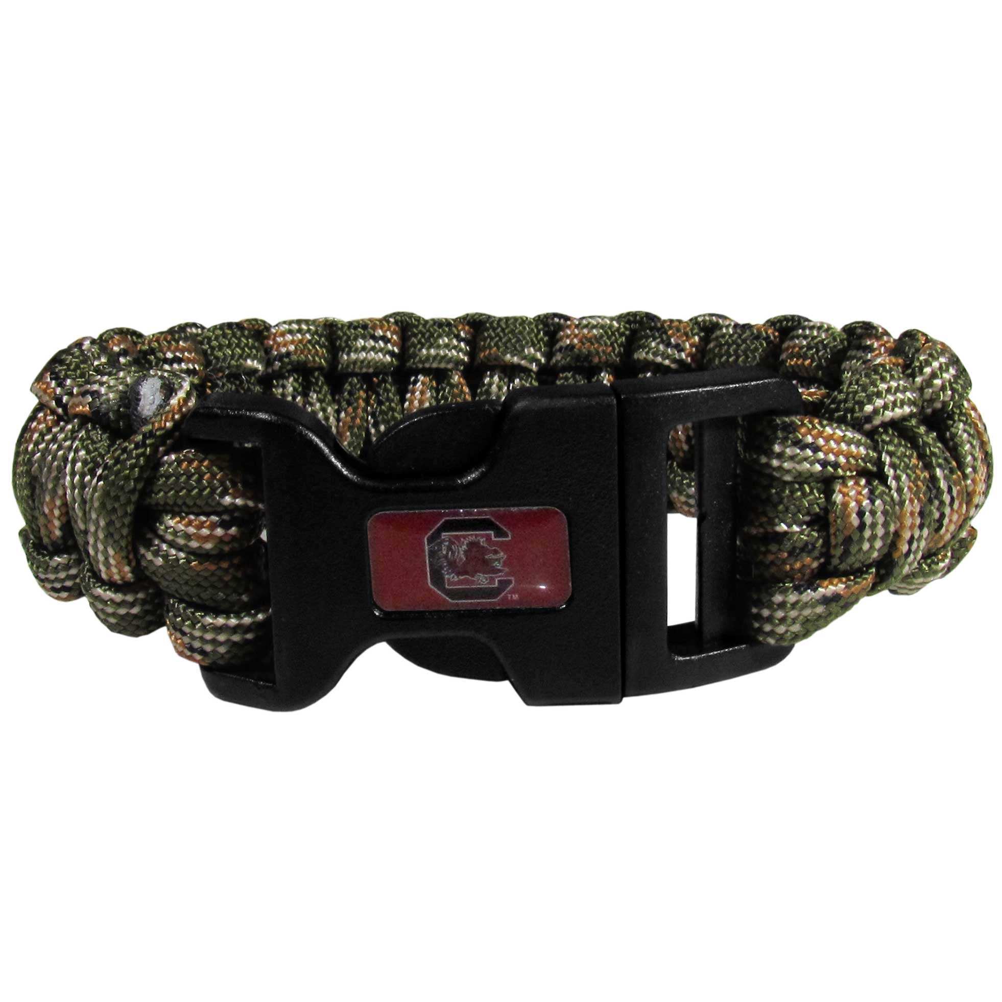S. Carolina Gamecocks Camo Survivor Bracelet - S. Carolina Gamecocks - Flyclothing LLC