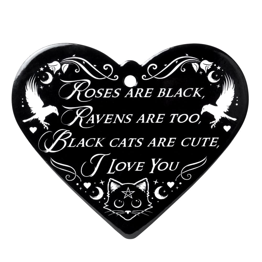 Alchemy Gothic Roses are Black Heart Trivet - Alchemy Gothic
