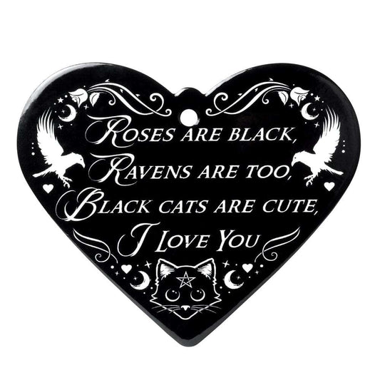 Alchemy Gothic Roses are Black Heart Trivet - Alchemy Gothic - Flyclothing LLC
