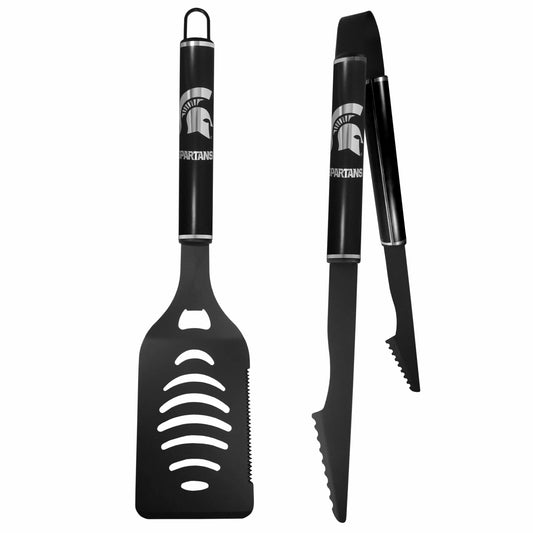 Michigan St. Spartans 2 pc Monochromatic Tailgate BBQ Set - Siskiyou Buckle