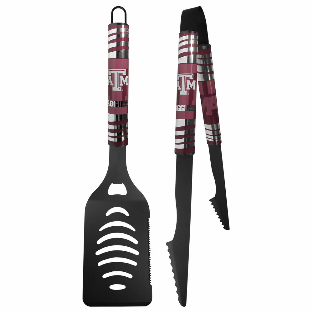 Texas A & M Aggies 2 pc Black Tailgate BBQ Set - Siskiyou Buckle