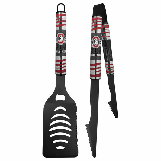 Ohio St. Buckeyes 2 pc Black Tailgate BBQ Set - Siskiyou Buckle