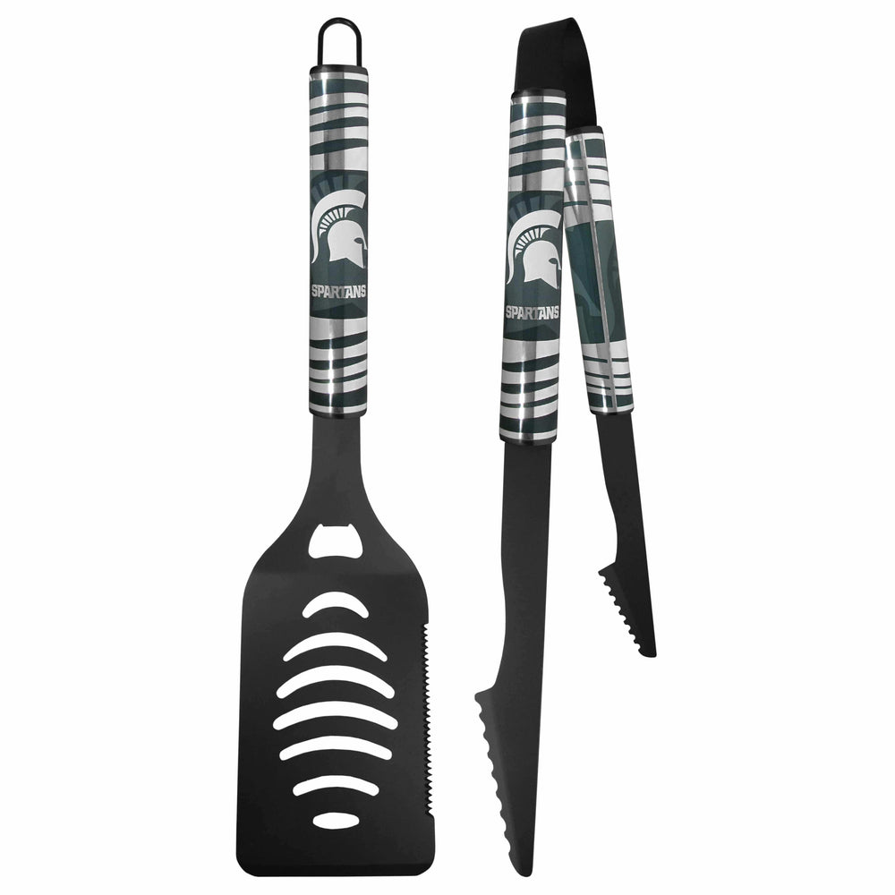 Michigan St. Spartans 2 pc Black Tailgate BBQ Set - Siskiyou Buckle - Flyclothing LLC