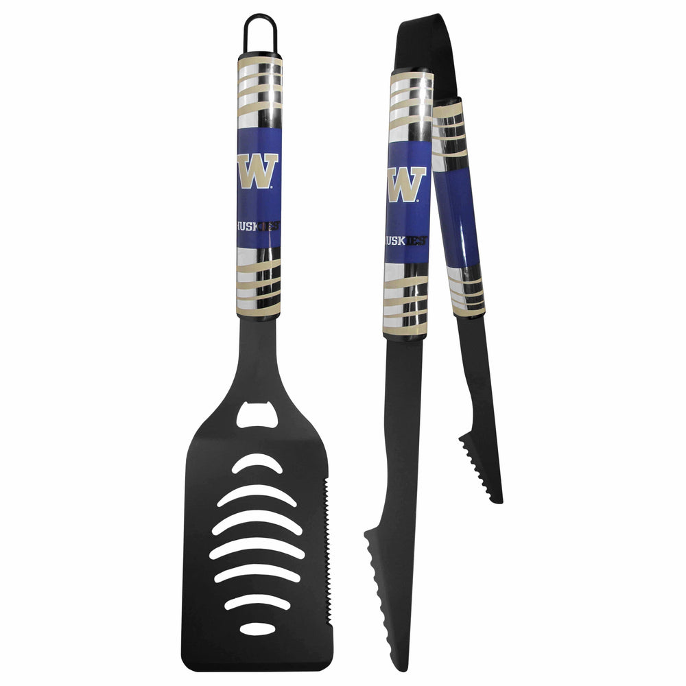 Washington Huskies 2 pc Black Tailgate BBQ Set - Siskiyou Buckle - Flyclothing LLC
