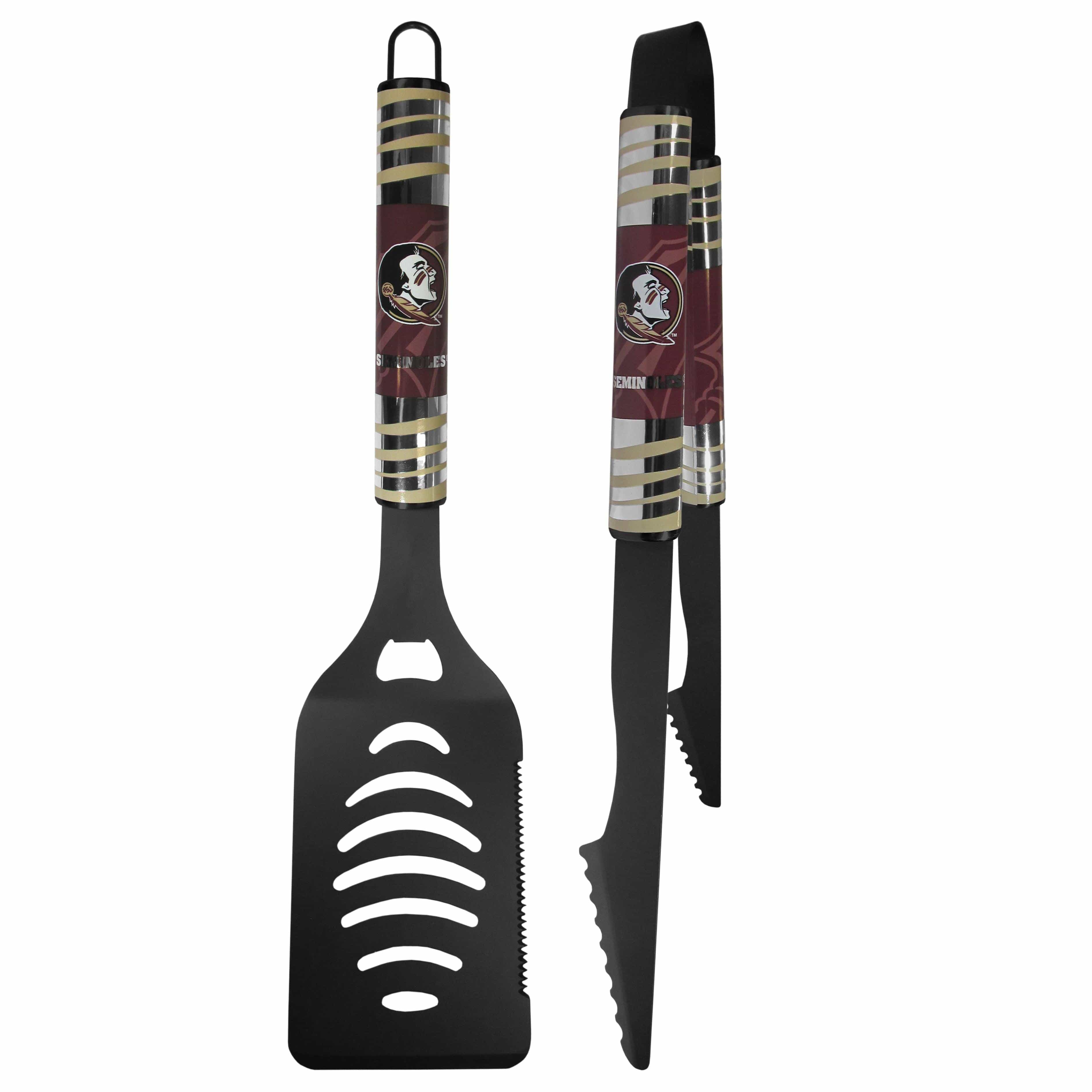 Florida St. Seminoles 2 pc Black Tailgate BBQ Set