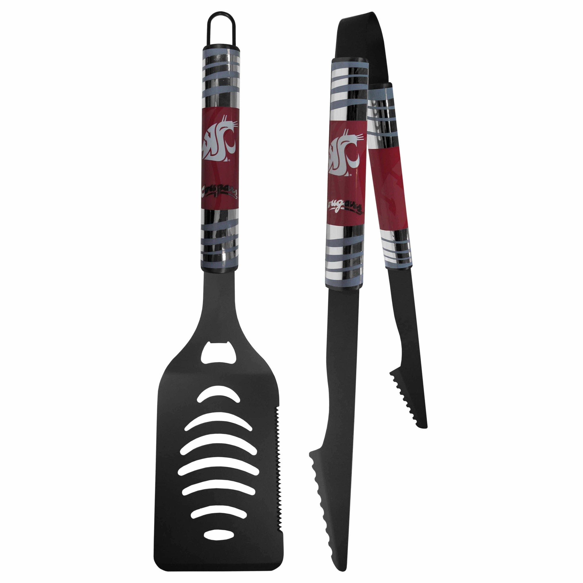 Washington St. Cougars 2 pc Black Tailgate BBQ Set - Siskiyou Buckle - Flyclothing LLC