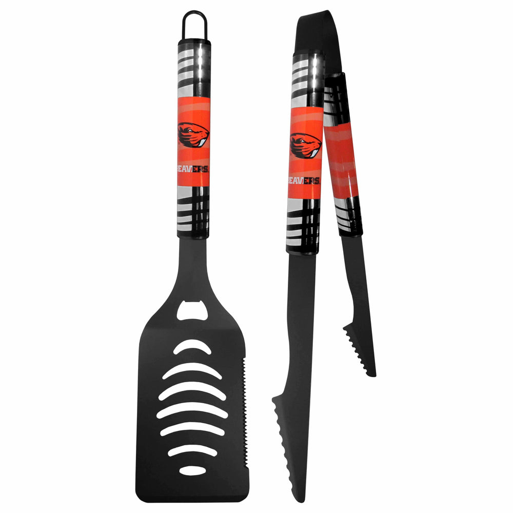 Oregon St. Beavers 2 pc Black Tailgate BBQ Set - Siskiyou Buckle - Flyclothing LLC