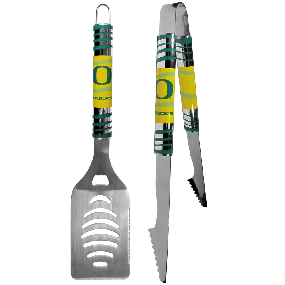 Oregon Ducks 2 pc Steel Tailgate BBQ Set - Oregon Ducks - Flyclothing LLC