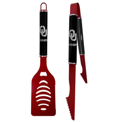 Oklahoma Sooners 2 pc Color and Black Tailgate BBQ Set - Siskiyou Buckle