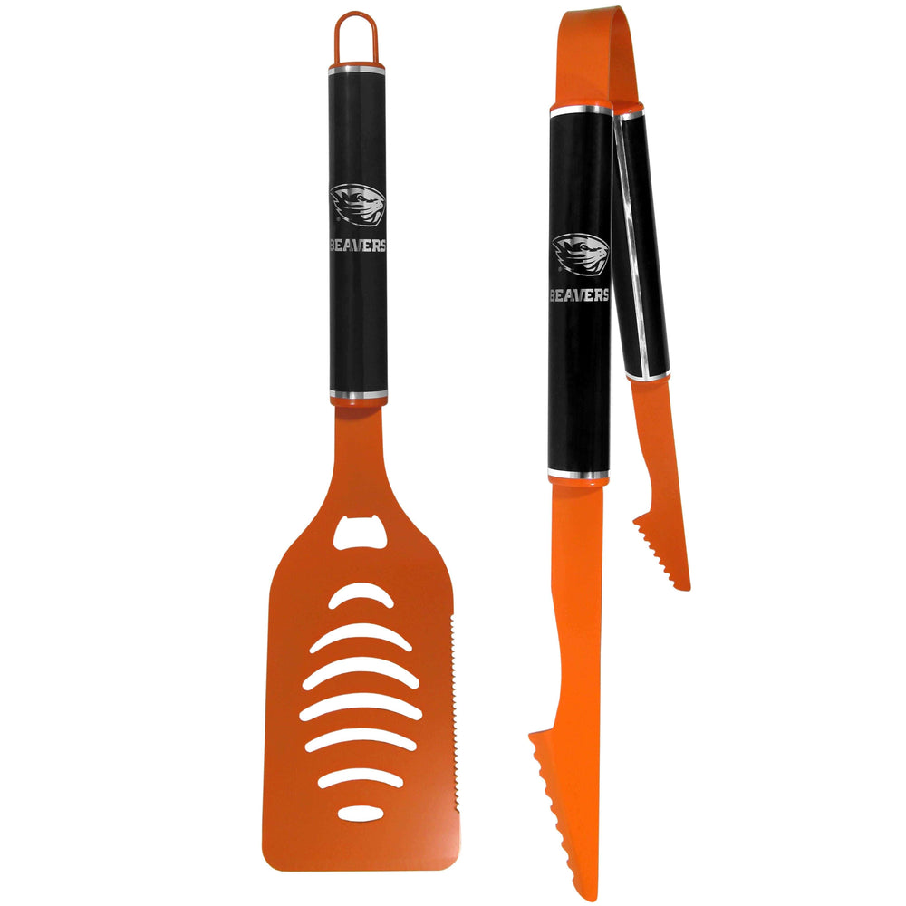 Oregon St. Beavers 2 pc Color and Black Tailgate BBQ Set - Siskiyou Buckle - Flyclothing LLC