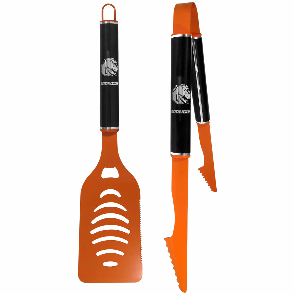 Boise St. Broncos 2 pc Color and Black Tailgate BBQ Set - Siskiyou Buckle