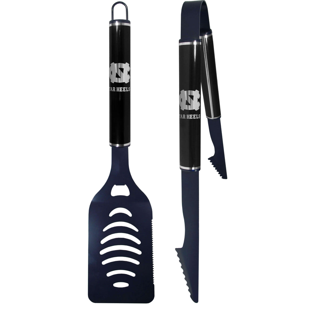N. Carolina Tar Heels 2 pc Color and Black Tailgate BBQ Set - Siskiyou Buckle