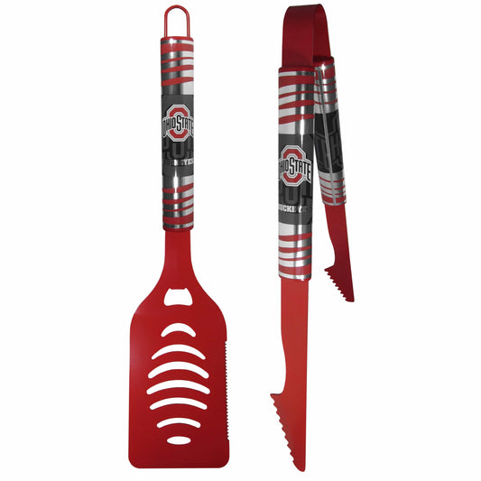 Ohio St. Buckeyes 2 pc Color Tailgate BBQ Set - Siskiyou Buckle