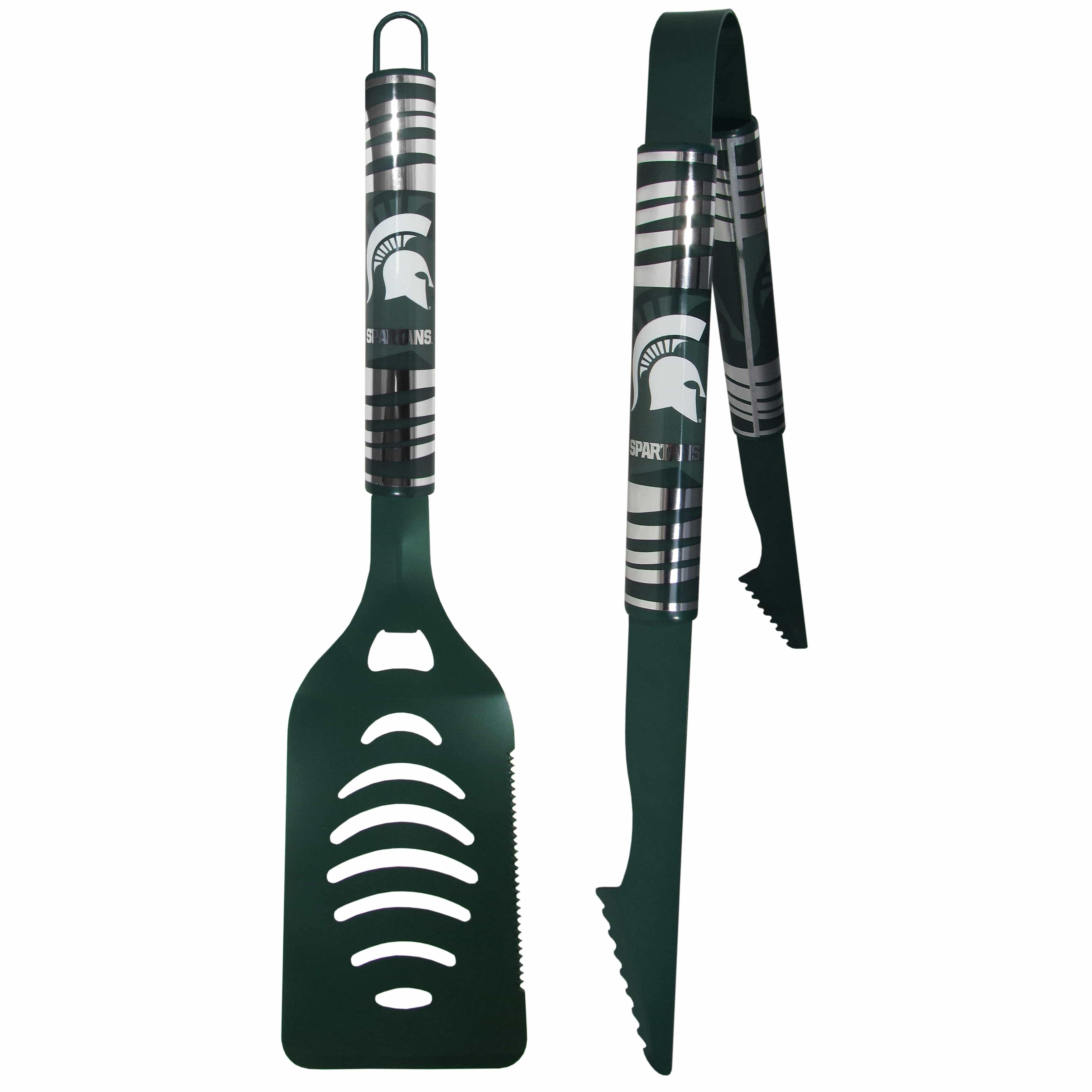 Michigan St. Spartans 2 pc Color Tailgate BBQ Set - Siskiyou Buckle