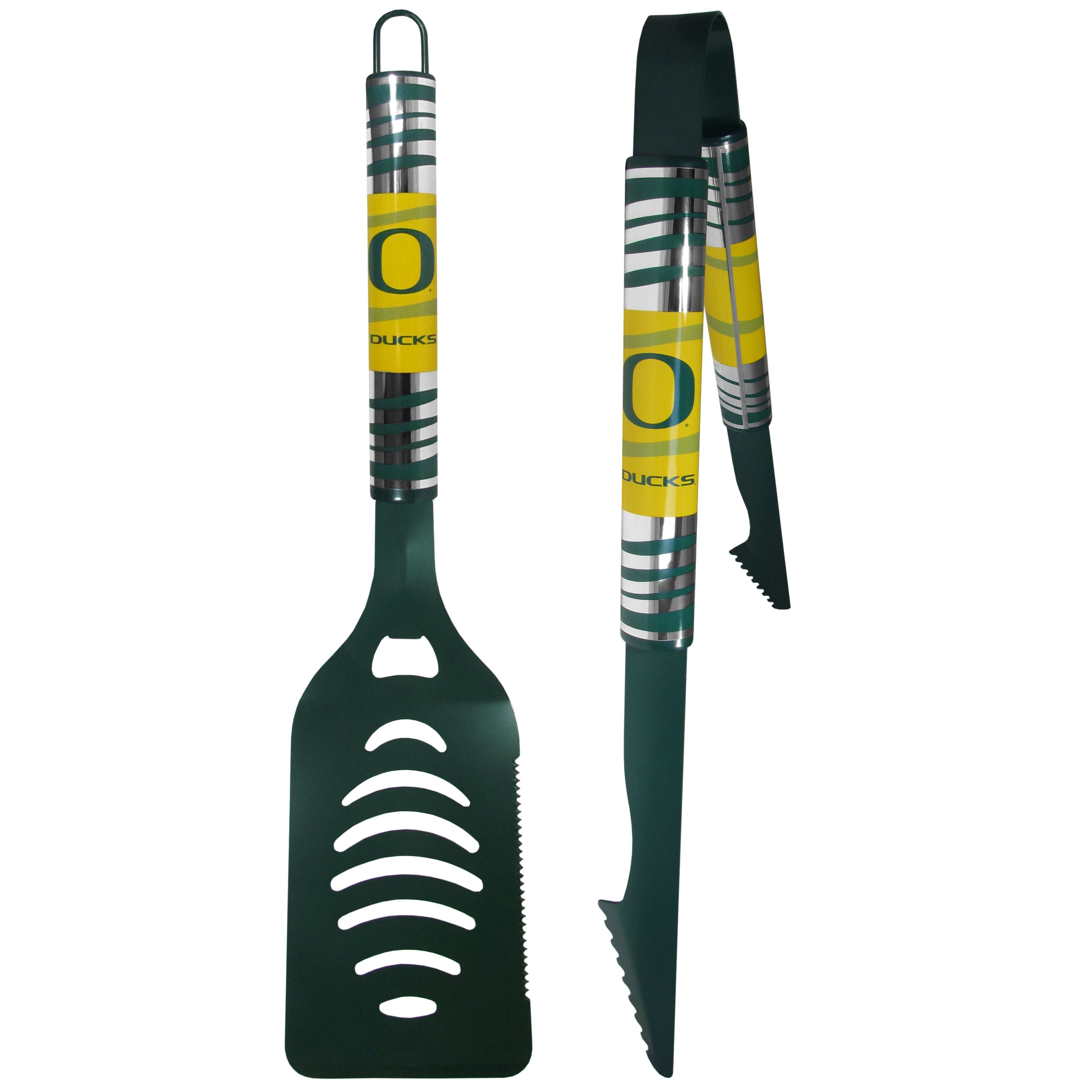 Oregon Ducks 2 pc Color Tailgate BBQ Set - Oregon Ducks - Flyclothing LLC