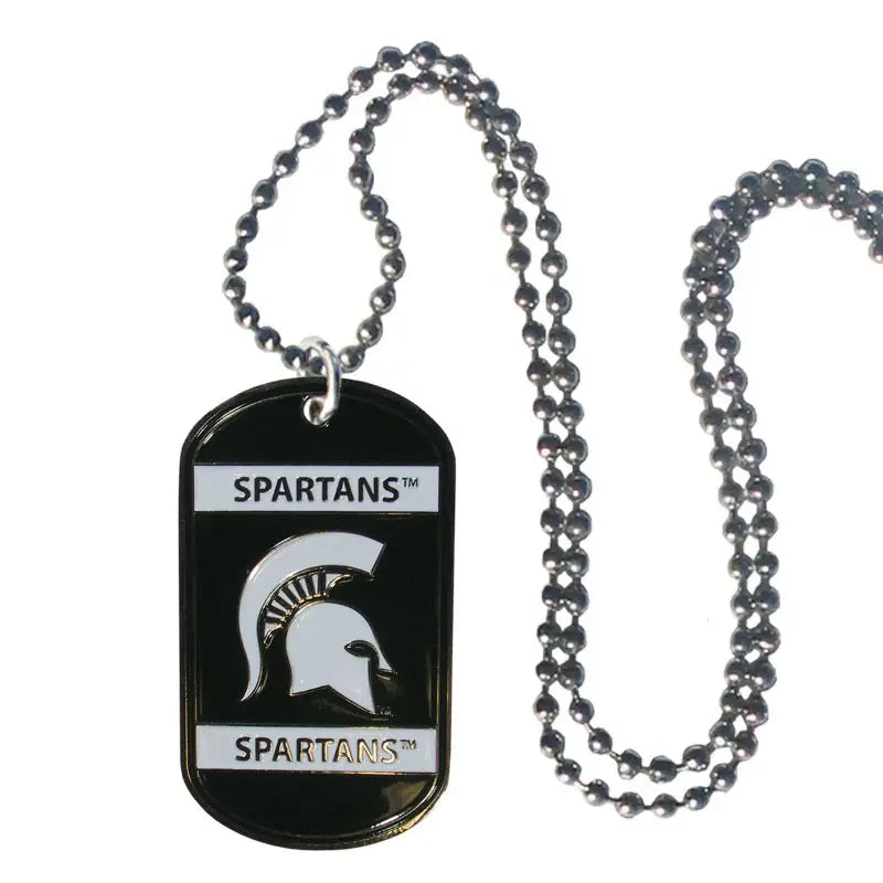 Michigan St. Spartans Tag Necklace - Michigan St. Spartans - Flyclothing LLC