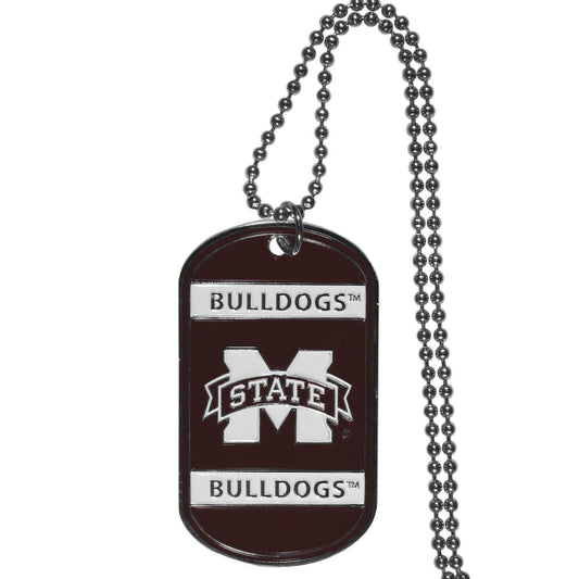 Mississippi St. Bulldogs Tag Necklace - Mississippi St. Bulldogs - Flyclothing LLC