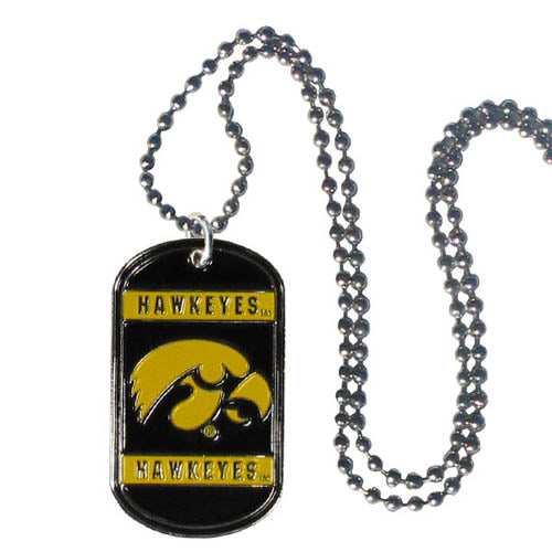 Iowa Hawkeyes Tag Necklace - Iowa Hawkeyes - Flyclothing LLC
