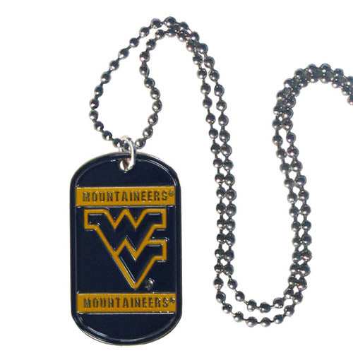 W. Virginia Mountaineers Tag Necklace - W. Virginia Mountaineers - Flyclothing LLC