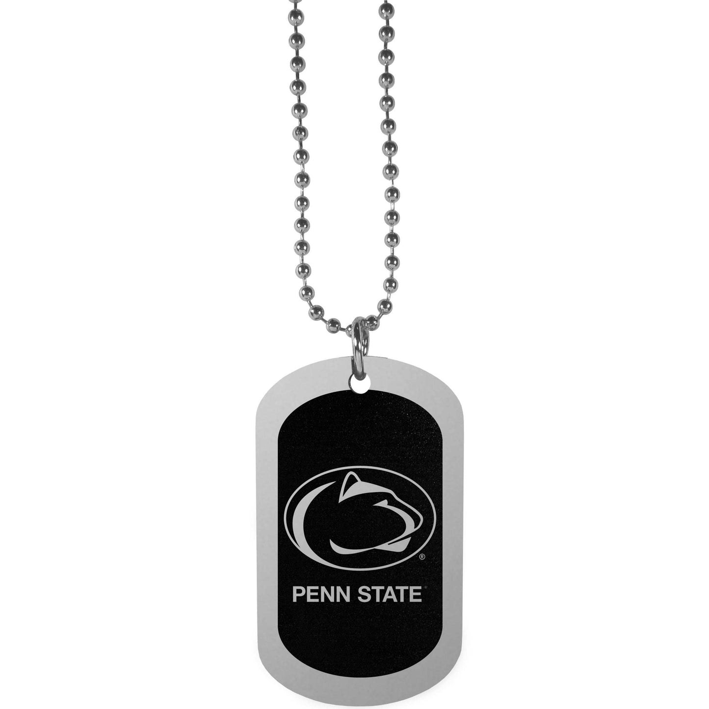 Penn St. Nittany Lions Chrome Tag Necklace - Penn St. Nittany Lions - Flyclothing LLC