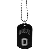 Ohio St. Buckeyes Chrome Tag Necklace