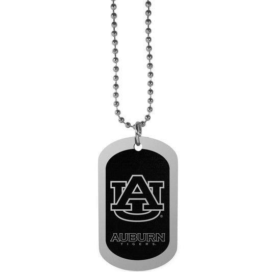 Auburn Tigers Chrome Tag Necklace - Auburn Tigers - Flyclothing LLC