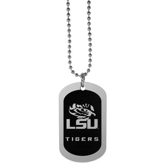 LSU Tigers Chrome Tag Necklace - LSU Tigers - Flyclothing LLC