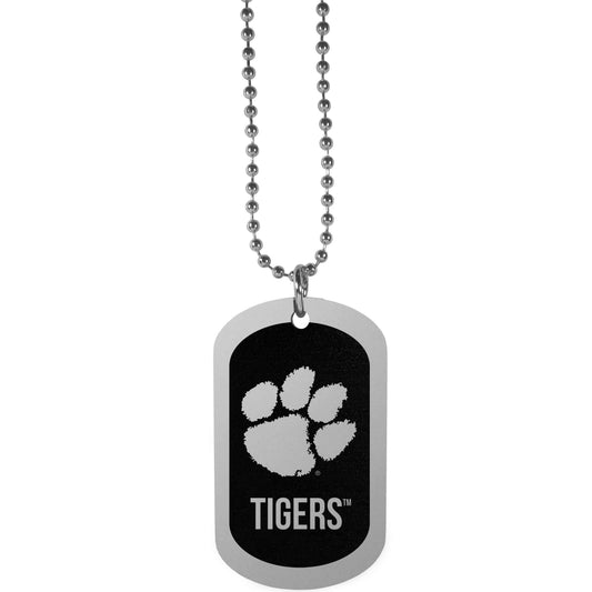 Clemson Tigers Chrome Tag Necklace - Clemson Tigers - Flyclothing LLC