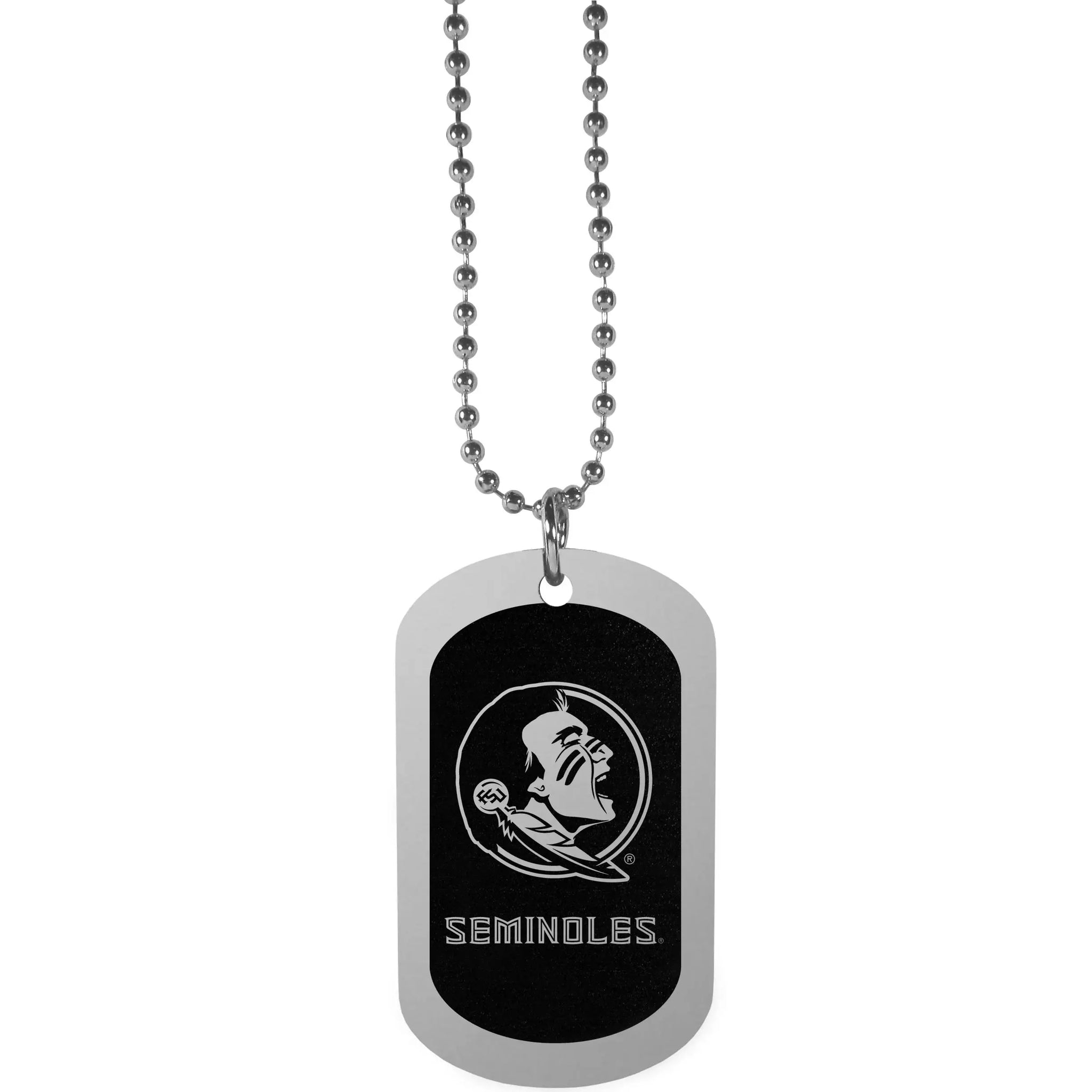 Florida St. Seminoles Chrome Tag Necklace - Florida St. Seminoles - Flyclothing LLC