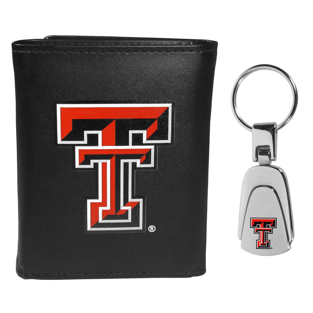 Texas Tech Raiders Tri-fold Wallet & Steel Key Chain - Texas Tech Raiders