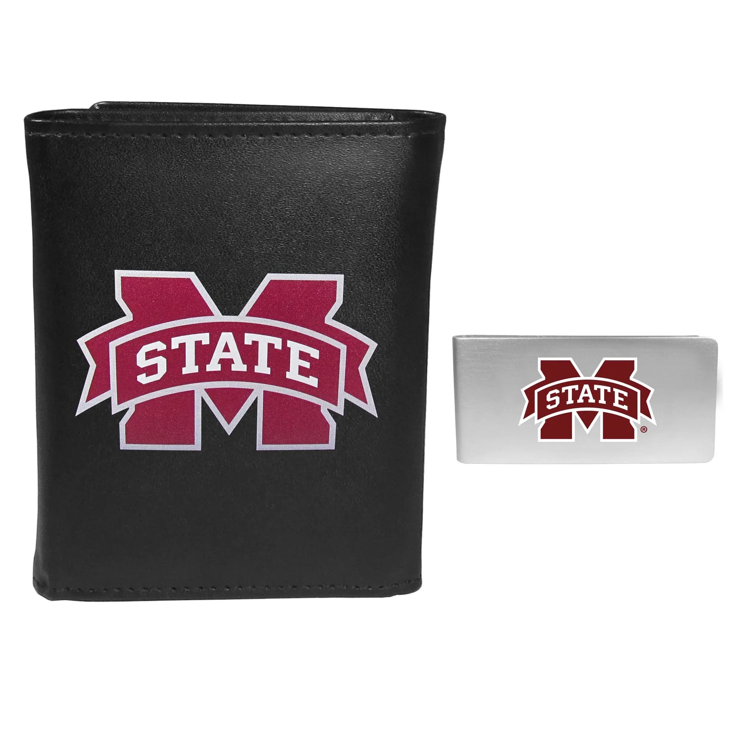 Mississippi St. Bulldogs Tri-fold Wallet & Money Clip - Mississippi St. Bulldogs - Flyclothing LLC