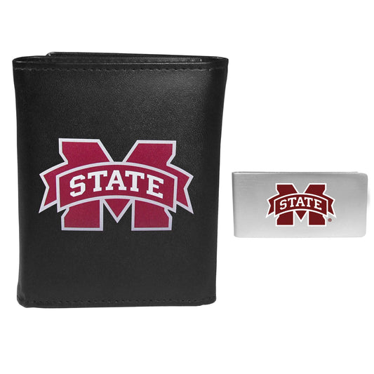 Mississippi St. Bulldogs Tri-fold Wallet & Money Clip - Mississippi St. Bulldogs - Flyclothing LLC