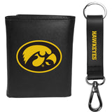 Iowa Hawkeyes Tri-fold Wallet & Strap Key Chain - Iowa Hawkeyes - Flyclothing LLC
