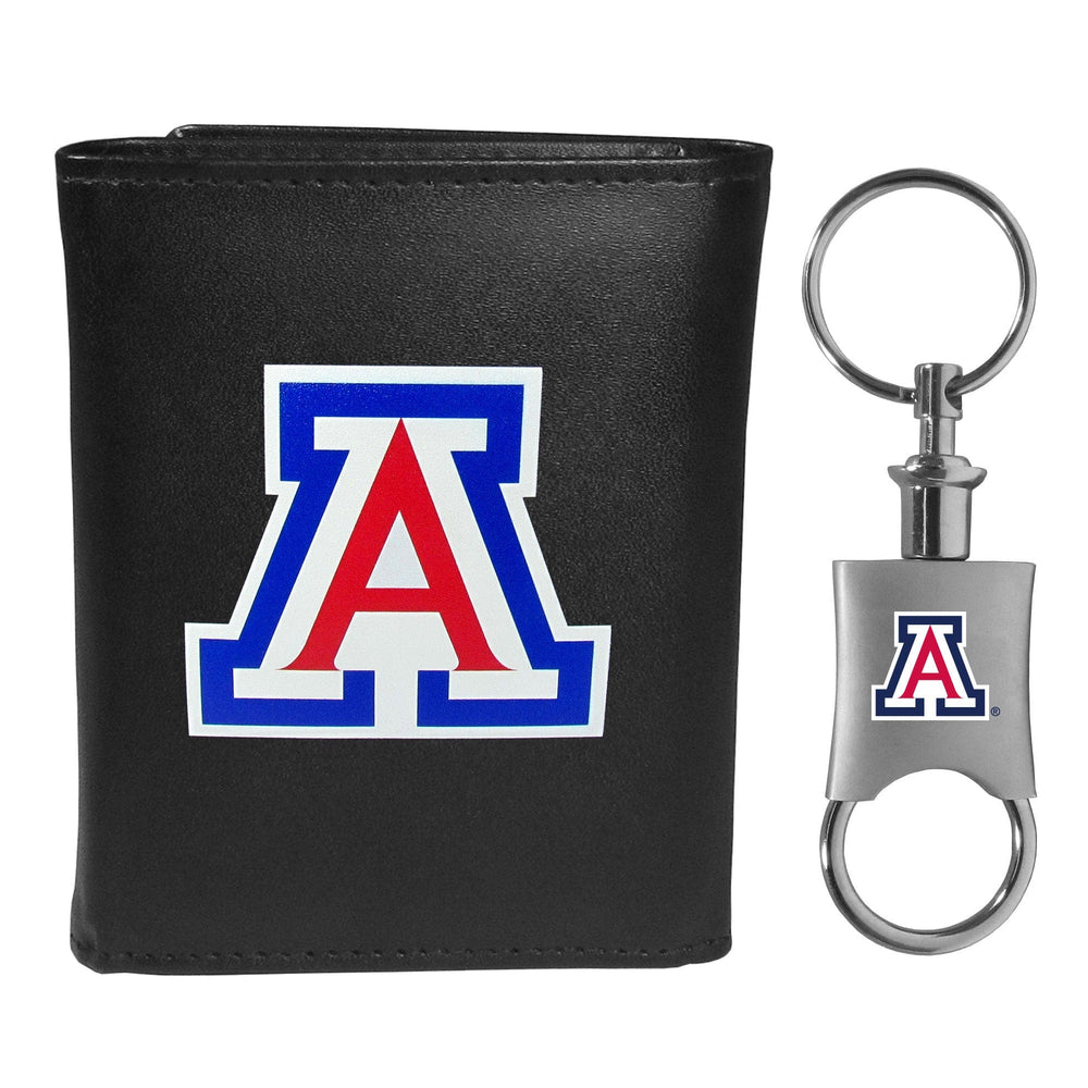 Arizona Wildcats Tri-fold Wallet & Valet Key Chain - Arizona Wildcats