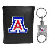 Arizona Wildcats Tri-fold Wallet & Valet Key Chain - Arizona Wildcats
