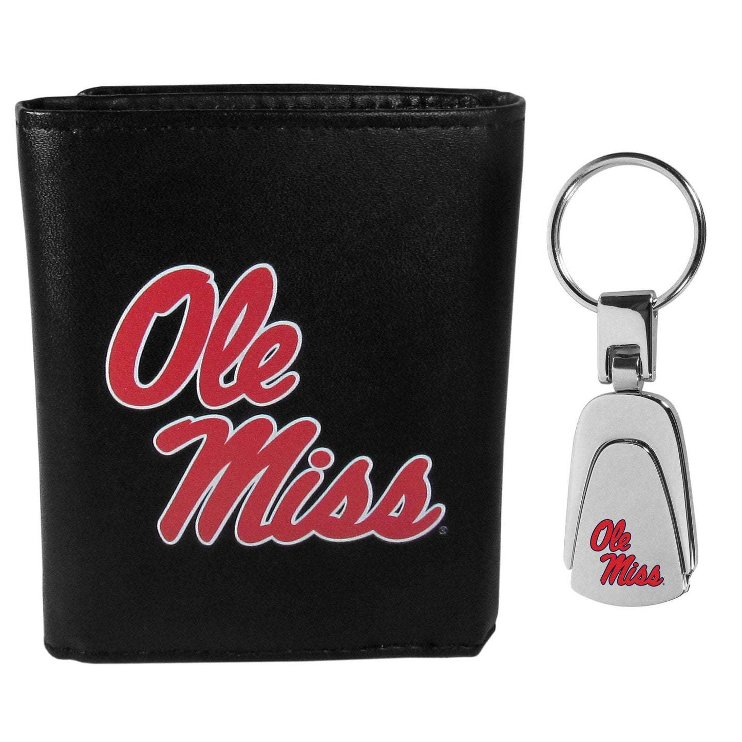 Mississippi Rebels Tri-fold Wallet & Steel Key Chain - Mississippi Rebels - Flyclothing LLC