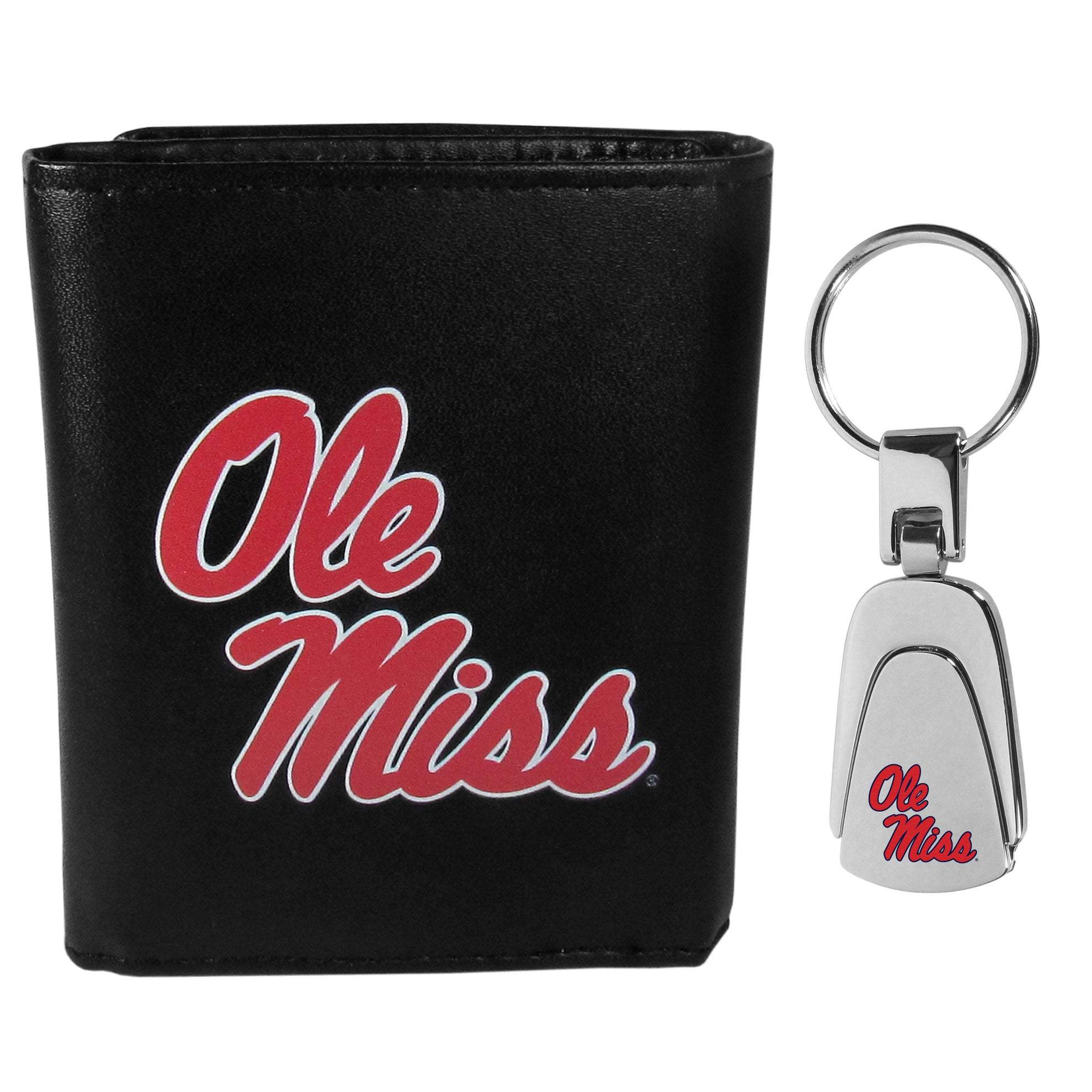 Mississippi Rebels Tri-fold Wallet & Steel Key Chain - Mississippi Rebels - Flyclothing LLC